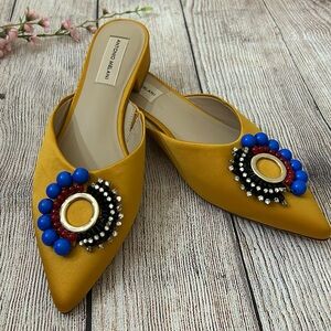 Antonio Melani
Suzanna Beaded Ornament Satin Dress Mules